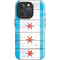 Chicago Flag Light Wood iPhone 16 Pro Impact Case